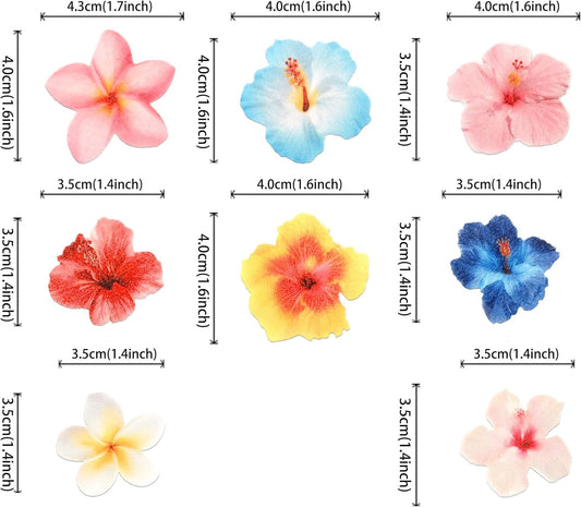 56 PCS Edible Flowers Cupcake Toppers Wafer Paper Flower Birthday Party Decorations Edible Hibiscus Wildflower Cupcake Picks for Baby Shower Wedding Birthday Party Cake Food Decorations Supplies