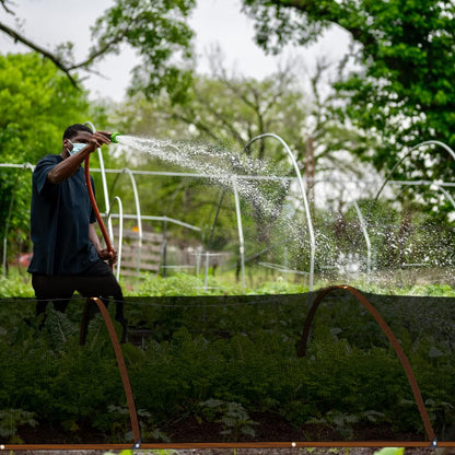 QLOFEI Shade Cloth for Garden, 70% Sun Screens for Patio Pergola Outdoor, Easy to Hang Mesh Tarp Shade Cloth with Grommets, Shade Neting Cover for Kennel Chicken Coop Plant Shade Sail, 4x10 FT