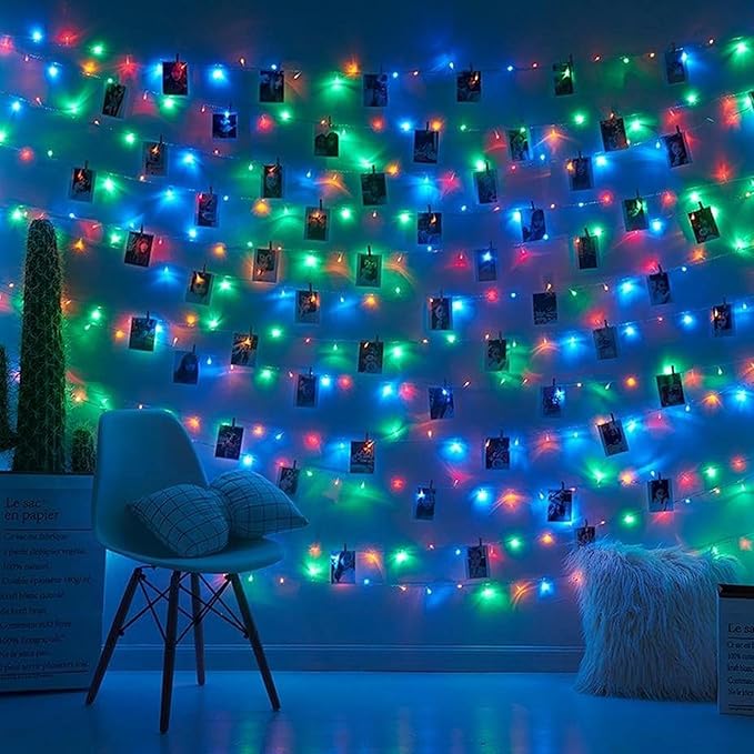 2 Pack Solar Christmas String Lights, Total 400 LED 144Ft Solar String Lights, Outdoor Lighting with 8 Modes Waterproof for Xmas Tree, Garden, Patio, Party Decorations (Multi Color)