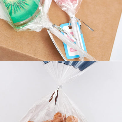 800 Pcs 4" Metallic Twist Ties(Silver) for Bakery Ties, Candy Bags, Coffee Bags, Goodie Bags Ties