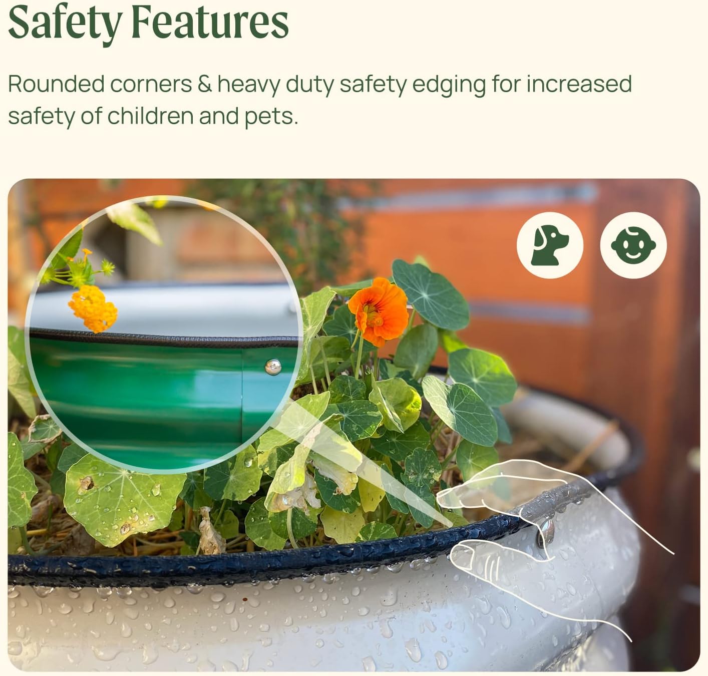 Vego garden Raised Garden Bed Kit, 11" Tall 10 in 1 Modular Raised Garden Beds Kit, Metal Planter Box for Vegetables, Flowers, Herbs, Pearl White