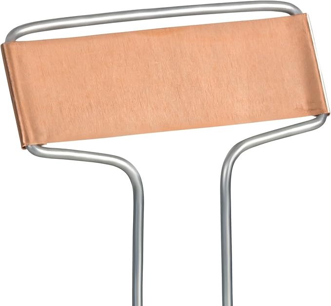 GardenMate 100-Pack Weatherproof Banner Copper Metal Plant Labels, Height 10.5", Label Area 2.5'' x 7/8''