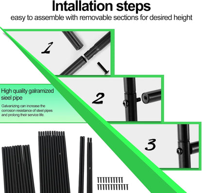 Metal Garden Arch Trellis 7.9ft High X 4.7ft Wide Garden Arbor for Various Climbing Plant Outdoor Garden Lawn Backyard Wedding Arch Party Decoration Archway