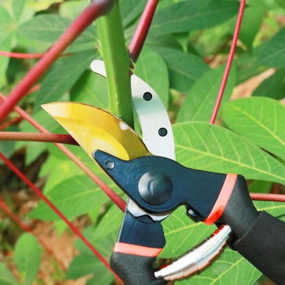 Garden Shears, Sharp Pruners for Gardening with Locking Mechanism, Ideal for Trimming, Harvesting