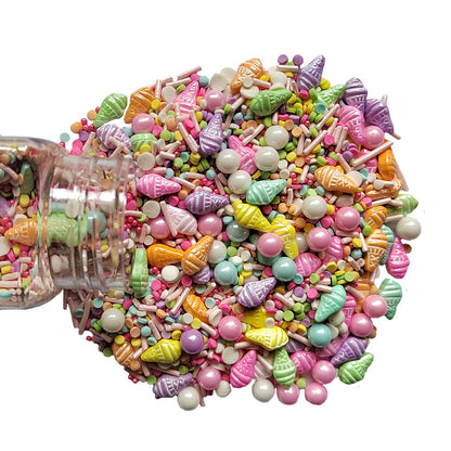 Homankit Summer Multicolor Sprinkles Ice Cream Sprinkles Candy Baking Edible Cake Cupcake Toppers Cookie Dessert Decorations Birthday Party Supplies 3.35 Ounce