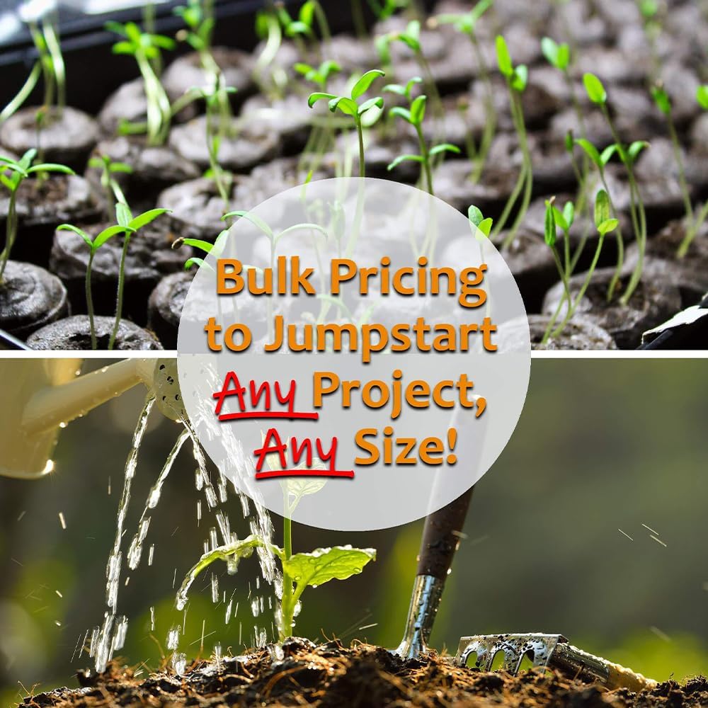 Handy Pantry Black Plastic Garden Tray Inserts - 50 Sheets of 18 Planting Pot Cells Each - 3x6 Configuration - Perforated - Nursery, Greenhouse, Gardening