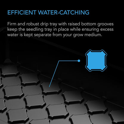 AC Infinity Large Humidity Dome, Heavy-Duty Germination Kit with 3 mm Thick Clear Dome, Sturdy Drip Tray, 6x12 Cell Seedling Tray, and Vented Height Extension Panels, for Seed Starting, Cloning Plants