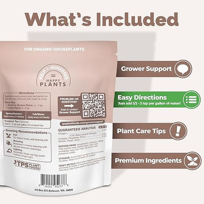 Organic Fiddle Leaf Fig Plant Food, Slow Release Dry Granular Fertilizer for Fig Plants and Ficus Trees - 1 Pound (16 Oz)