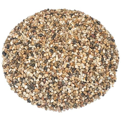 Landscaping Pebbles River Rocks Decorative Ornamental Pebbles Garden Landscaping Stones Gravel Filler for Home Decoration Flower Bed Fish Tank Plants Vases Succulents (Mix Color, 10 Pounds)
