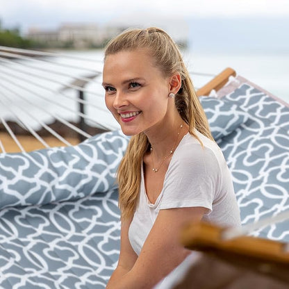 SUNCREAT Tree Hammocks for Outside, Portable Hammocks with Carrying Bag, Gray Pattern