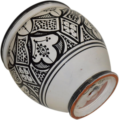 Treasures Of Morocco Flower Pot Moroccan Spanish Garden Drain Hole Ceramic Planter Handmade