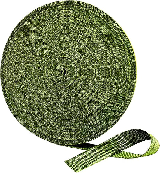 120 Feet Green Tree Tie Strap 1 Inch Wide Tree Support Straps 1,980Lbs Strength Tree Staking Straps Garden Tie for Outdoor Use, Plant Support Ties, Green Tree Tie Rope for Straightening Supplies