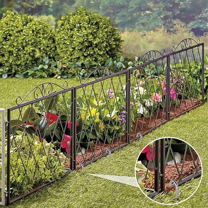 AAGUT Rebar Stakes 16 Inch J Hook Heavy Duty 8 Pack, 3/8 Inch Galvanized Metal Steel Ground Anchors Chain Link Fence Stakes for Camping Tent, Inflatables, Yard Decorations, Canopies & Swing Sets