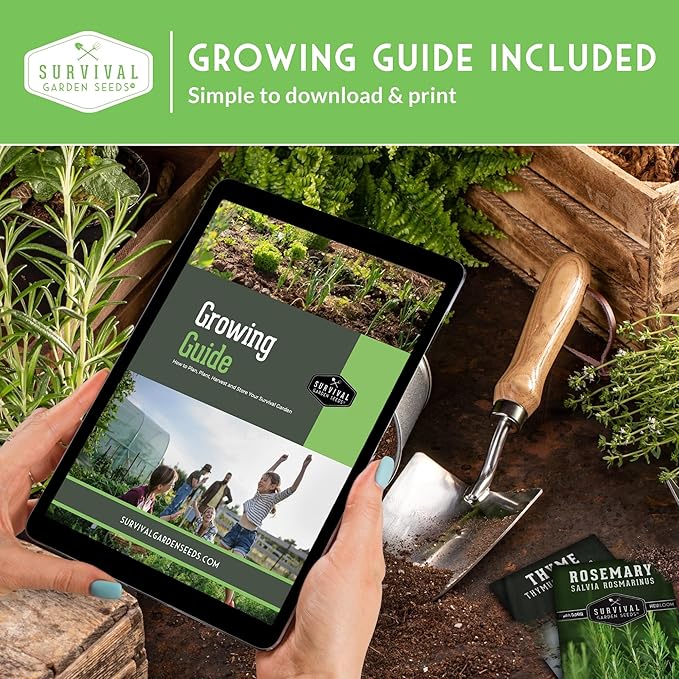 Hydroponic & Indoor Garden Seed Kit – 20 Compact Heirloom Vegetable & Herb Varieties | Apartment, Small-Space, Patio & Vertical Tower Growing | Family Garden Gift – Survival Garden Seeds