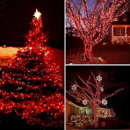 Connectable 240LED 88Ft 13Modes Christmas String Lights Indoor Outdoor | Extendable Green Wire Red & Green Christmas Tree Lights with Timer | Twinkle Fairy Light Plug in for Xmas Tree(Red & Green)