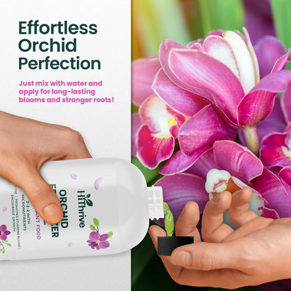 32oz Orchid Fertilizer - Makes 64 Gallons of Orchid Food, Indoor Plant Fertilizer for Orchids Indoors & Outdoors, Indoor Plant Food with Micronutrients for Vibrant Blooms and Strong Roots