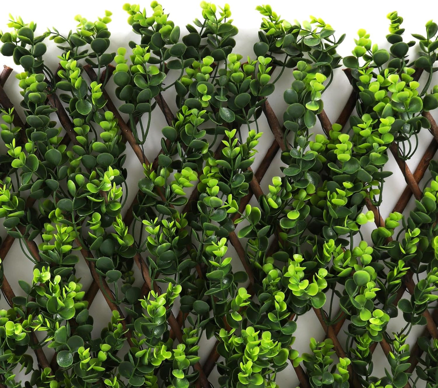 3rd Street Inn™ Leaf Trellis - Bamboo Greenery Panel - Boxwood and Ivy Privacy Fence Substitute - DIY Flexible Fencing (1, Wintergreen)