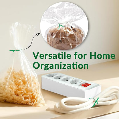 Gardzen 300 pcs 12" Twist Ties, Reusable Coated Wire Plant Ties, Ideal for Sealing Plastic Bags, Bread Bags, Organizing Cords, Gardening Activities