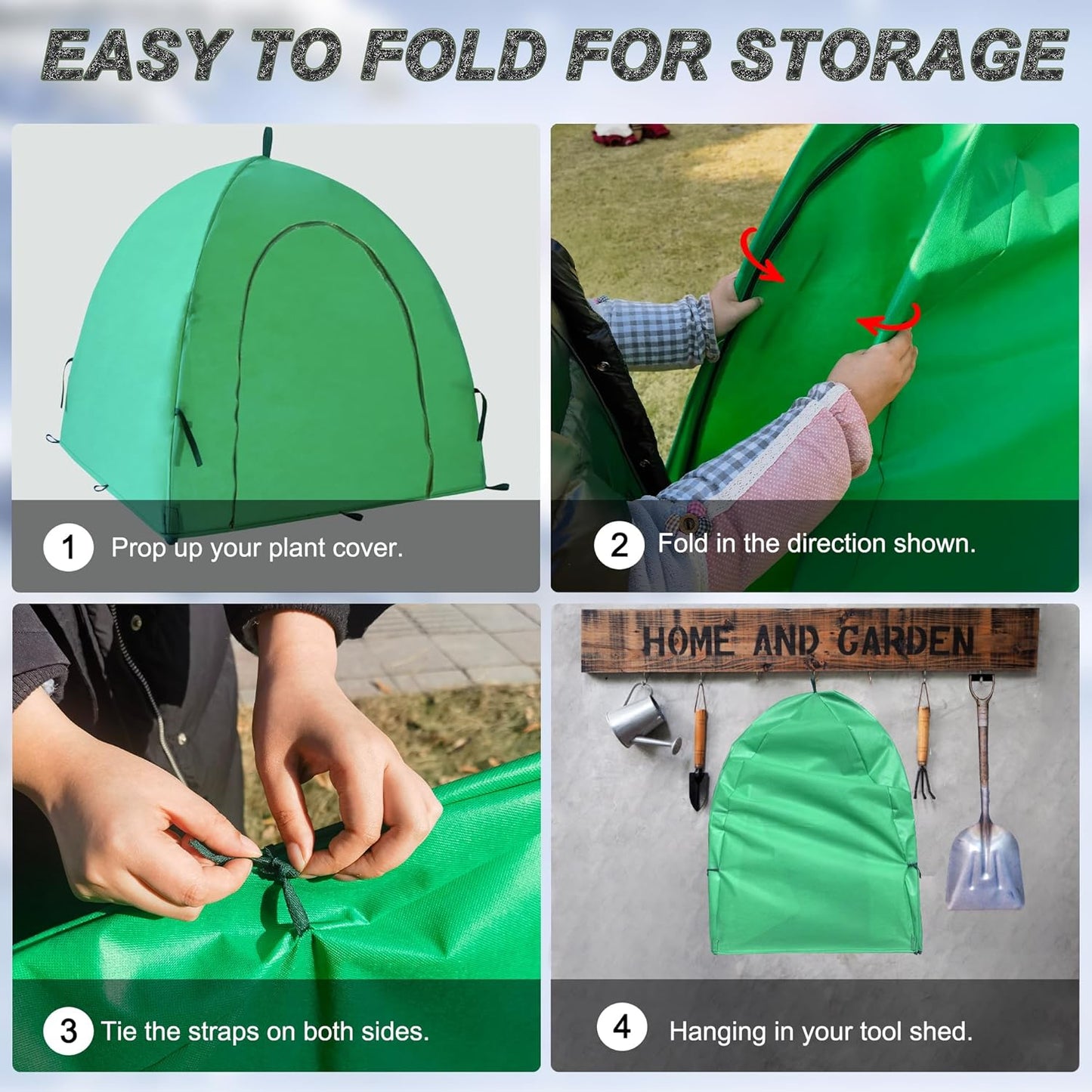 59″*59″*60″ Winter Plant Warm Covers - Raised Bed Cover, Garden Row Accelerator, Warm Tent Freeze Protection Humidity Domes for Germination, Seedling Propagation Protecting Plants from Animals