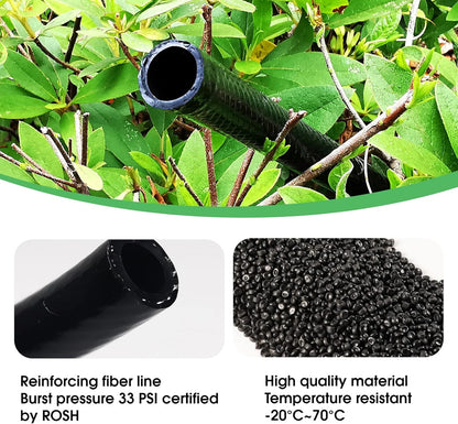 20 FT 1/2 inch Drip Irrigation Tubing Main Line Hose for Garden Irrigation System