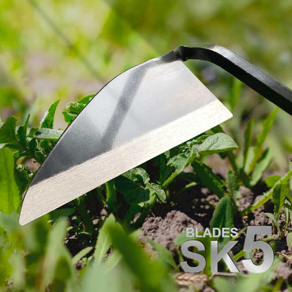Japanese Wide Blade Garden Tool - Premium Quality Hand Hoes/Weeding Sickle is Very Sharp for Quick Work