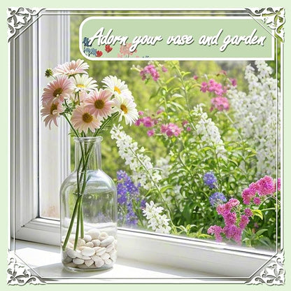 20lbs White Natural River Rocks, Polished Pebbles for Plants Garden, 1-2 inch Decorative White Stones, Ideal for Fish Tank, Vases, Crafting, Home Decor and Garden Landscaping Rocks,White