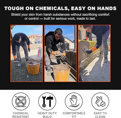 Gastody™ - Chemical Resistant Gloves, Reusable,Heavy Duty Safety Work Gloves,Resist Acid,Oil,Alkali - S-M-L-XL-XXL Size