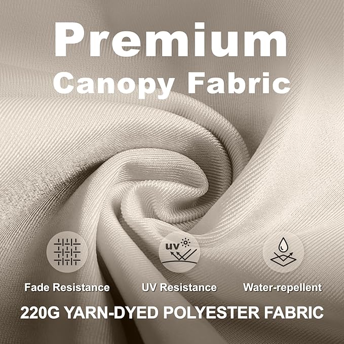 12FT Cantilever Umbrella with Base Large Curvy Outdoor Aluminum Offset Umbrella w/ 360° Rotation, UV Resistant Canopy for Patio, Garden, Backyard, Beige