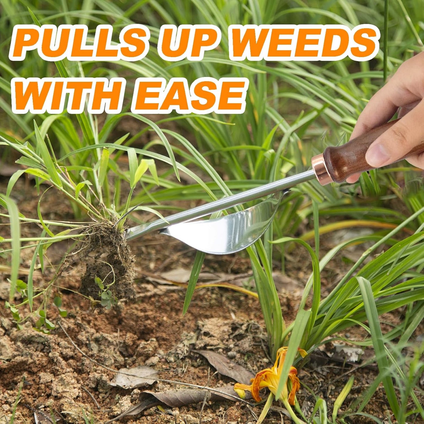 Gardening Tools- Flower Spade Digging Loosening Tool Hand Rake Weed Puller Garden Tools Make Ideal Gifts for Gardening Enthusiast(Weeder1)