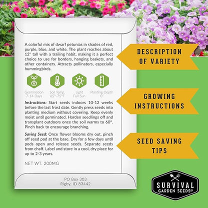 Hydroponic & Indoor Garden Seed Kit – 20 Compact Heirloom Vegetable & Herb Varieties | Apartment, Small-Space, Patio & Vertical Tower Growing | Family Garden Gift – Survival Garden Seeds