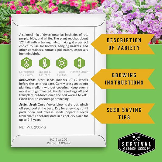 Hydroponic & Indoor Garden Seed Kit – 20 Compact Heirloom Vegetable & Herb Varieties | Apartment, Small-Space, Patio & Vertical Tower Growing | Family Garden Gift – Survival Garden Seeds