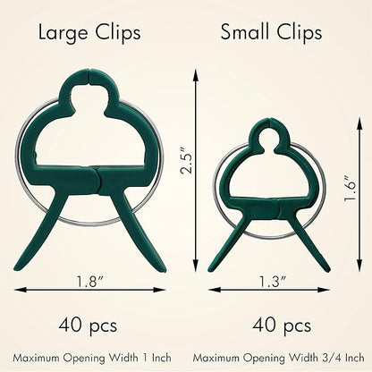 Gardzen 80 Pcs Garden Plant Clips, Plant Support Clips for Securing Stems, Flowers or Climbing Vines to Tomato Cages, Trellis