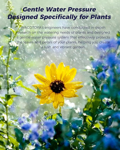 Retractable Garden Hose Reel 1/2 in x 175 ft Professional Metal Bracket & 9-Pattern Metal Nozzle UV Resistant Brass Fitting Heavy Duty Wall Mount Any Length Lock Slow Retraction 180° Swivel