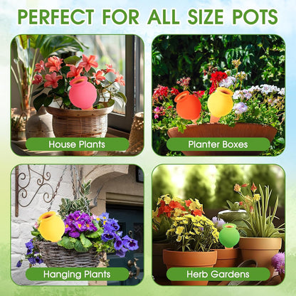 8Pcs Terracotta Plant Watering,Self Watering Spikes Self Watering Planter Insert,Ceramic Automatic Watering Water Seepage Device Suitable for Garden Decoration Plant Accessories