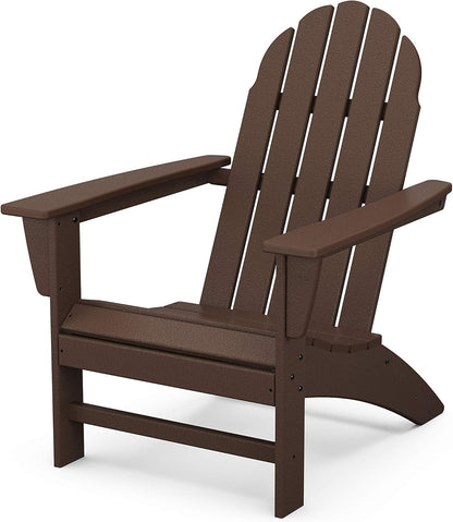 Polywood Vineyard Adirondack Chair, Mahogany
