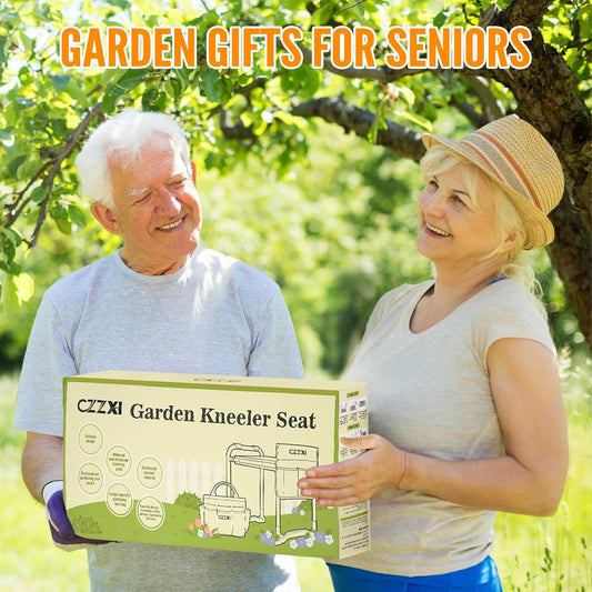 Garden Kneeler and Seat, Wider and Thicker Kneeling Pad Heavy Duty Gardening Stool with Gardening Tool Pouch and Bag, Garden Bench/Chair Gifts for Women, Seniors