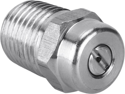 Tool Daily Pressure Washer Nozzle Tips, Replacement for Surface Cleaner, Water Broom and Undercarriage Cleaner, 4000 PSI, 1/4 Inch Male NPT, 25 Degree Silver