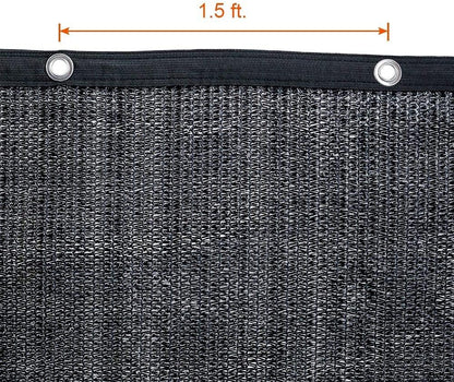 Agfabric 70% Sun-Block Shade Cloth Net Mesh Shade with Grommets for Garden Patio 10’ X 20’, Black