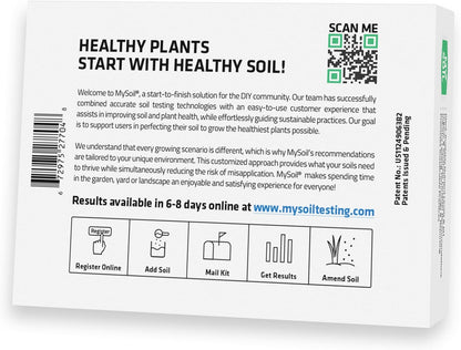 MySoil Soil Test Kit 2 Pack, Unlock Your Lawn & Garden Potential, Complete & Accurate Nutrient and pH Analysis with Recommendations Tailored to Your Soil and Plant Needs