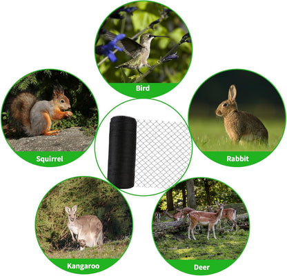 Woven Bird Netting 30X30 FT, 1/2" Mesh, Strong Bird Net Protect Fruit Trees, Blueberry, Vegetables, Strawberry Plants, Garden Netting Pest Barrier, Against Deer, Squirres, Small Critters