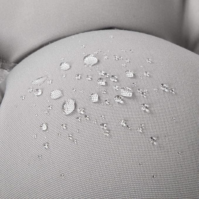 ARTPLAN All Weather Chair Outdoor Cushions Wicker Tufted Pillow with Back for Outdoor Furniture