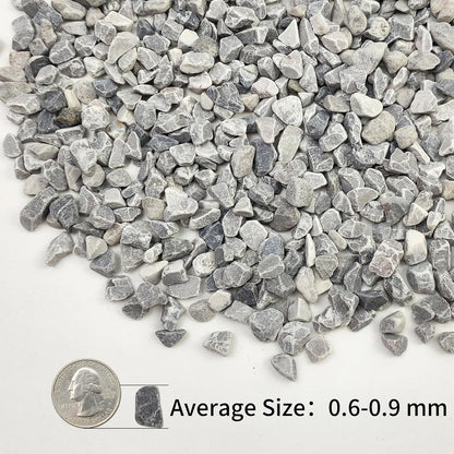 2lbs Grey Pebbles for Landscaping, 3/8inch Small Rocks for Succulent Cactus Plants, Natural Polished Pebbles, River Rocks for Plants, Vases, Gardening