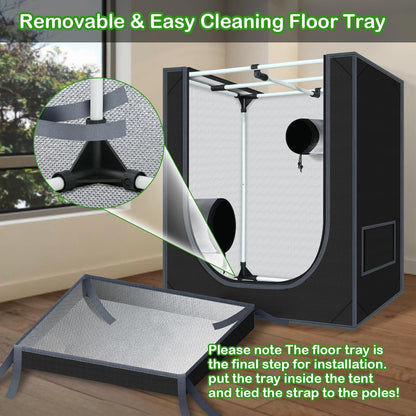 18"x30"x36" Grow Tent for Indoor Plants 600D Mylar Hydroponic High Reflective GrowTents for Plant Fruit Flower Veg Growing