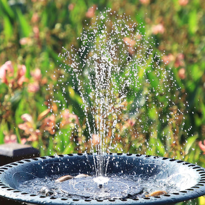 AISITIN Solar Fountain Pump for Bird Bath Upgraded 2024, 3.5W Solar Water Pump DIY Kit with 9.8ft Cord & Multiple Nozzles, Solar Bird Bath Fountain with Wire for Garden, Ponds and Outdoor