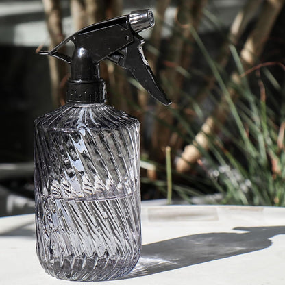 OFFIDIX Fine Mist Plant Mister,Handheld Pressure Glass Spray Bottles,0.45L/15.22oz Watering Can with Adjustable Nozzle for Outdoor Indoor Gardening and Cleaning Work(Diagonal Gray)