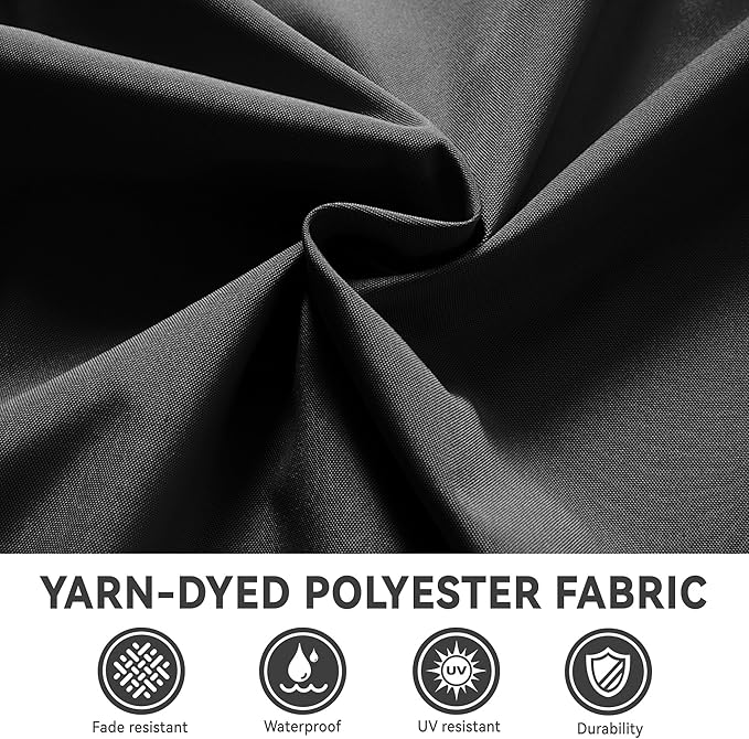 10x13 FT Cantilever Patio Umbrella with Base Included Double Top Outdoor Rectangular Large Heavy Duty Aluminum Offset Umbrellas with 7 Level Tilt 360-degree Rotation for Pool Garden Deck, Black