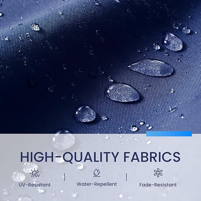 10x10 FT Cantilever Patio Umbrella with Base Included Double Top Outdoor Square Large Heavy Duty Aluminum Offset Umbrellas with 7 Level Tilt 360-degree Rotation for Pool Garden Deck,Navy