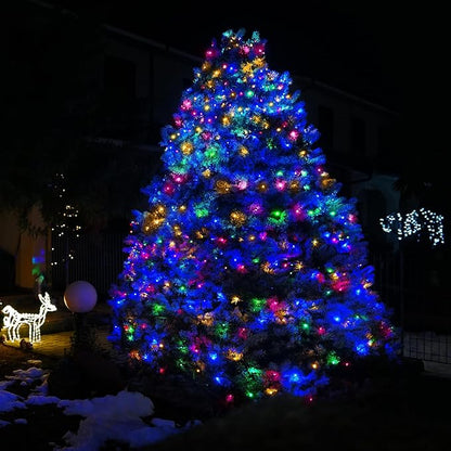 2 Pack Solar Christmas Lights Outdoor, 72FT 200 LED Solar String Lights with 8 Lighting Modes, IP65 Waterproof Solar Lights Outdoor for Xmas Garden Party Tree Decor