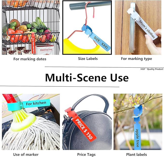 100Pcs Pink Tree Tags Wrap Around Plant Tags Markers,Removable, Adjustable Garden Labels Plant Tags with Large Writing Surface 8.27"x0.8"