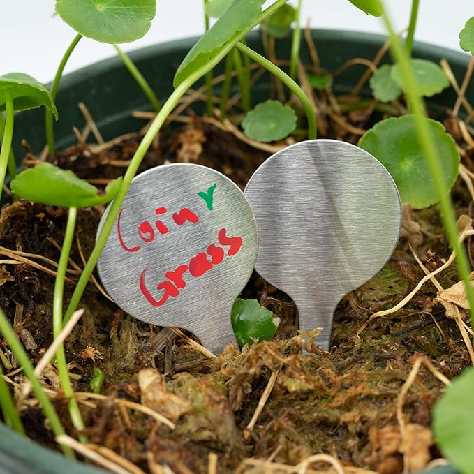 StayMax Stainless Steel Plant Labels Garden Label Plant Tags 50 Pack